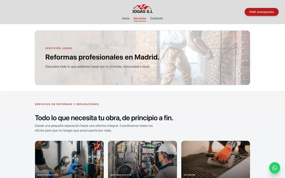 Servicios — Escritorio