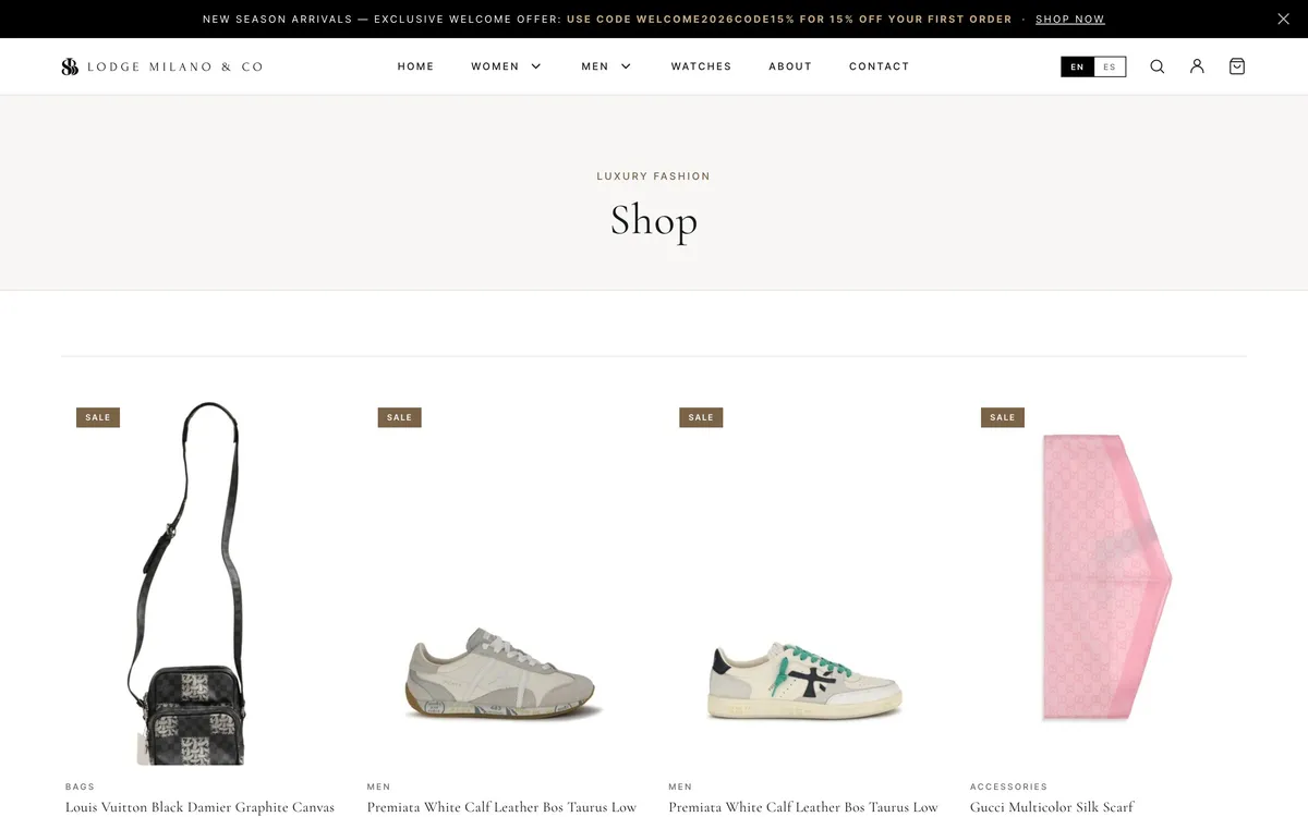 Catalogue — Desktop