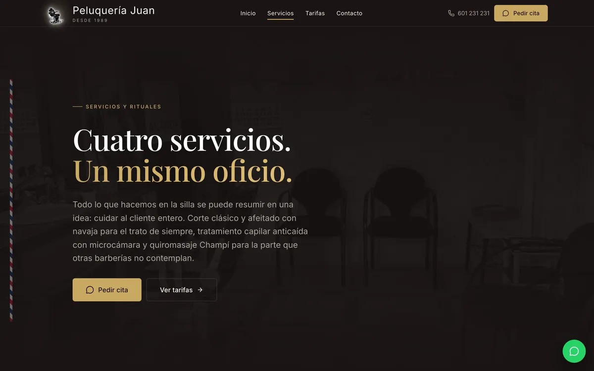 Servicios — Escritorio