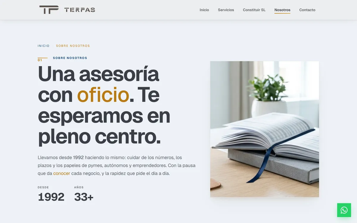 Sobre nosotros — Escritorio