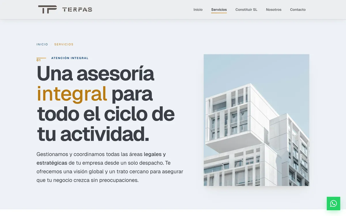 Servicios — Escritorio
