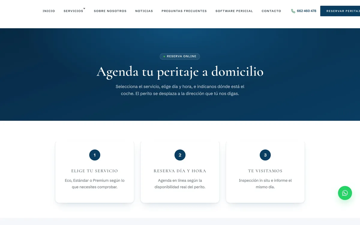 Booking — Desktop