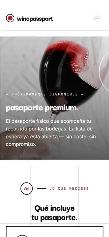 Premium passport — Mobile